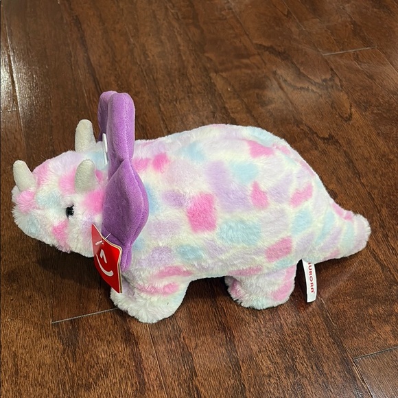 Aurora Purple and Pink watercolor Dinosaur Plush Toy - Picture 2 of 9